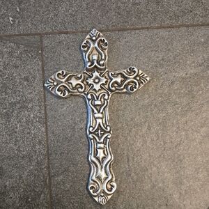 Ornate Silver Wall Cross